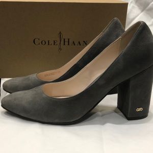 Cole Haan Grand OS suede heel. Grey. Size 7